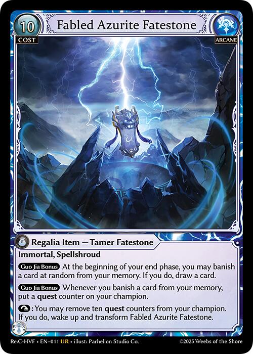 Fabled Azurite Fatestone [HVNFV - 011]