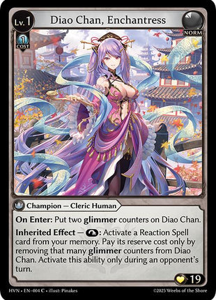 Diao Chan, Enchantress [HVN - 004]