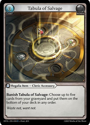 Tabula of Salvage [HVN - 018]