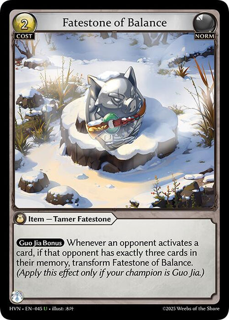 Fatestone of Balance // Woodland Shoats [HVN - 045]