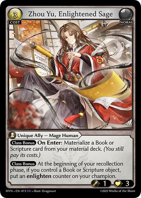 Zhou Yu, Enlightened Sage