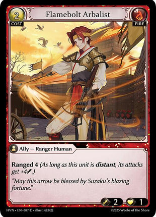 Flamebolt Arbalist [HVN - 087]