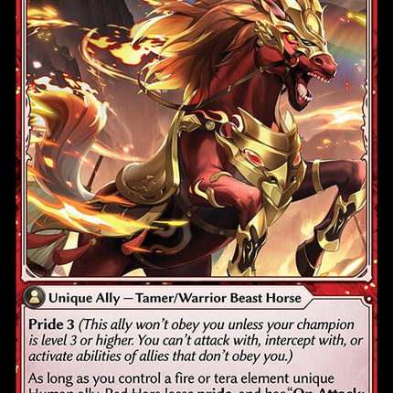 Red Hare, Unrivaled Stallion