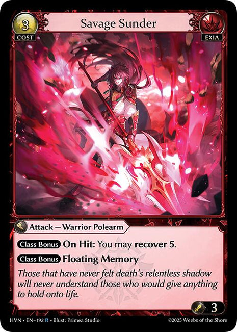 Savage Sunder [HVN - 192]