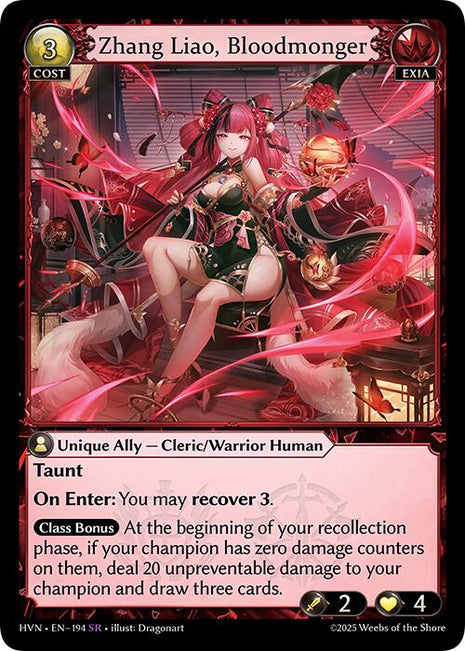 Zhang Liao, Bloodmonger [HVN - 194]