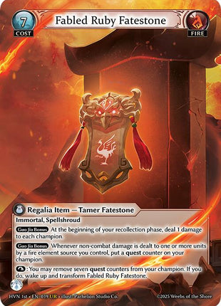 Fabled Ruby Fatestone // Suzaku, Vermillion Phoenix
