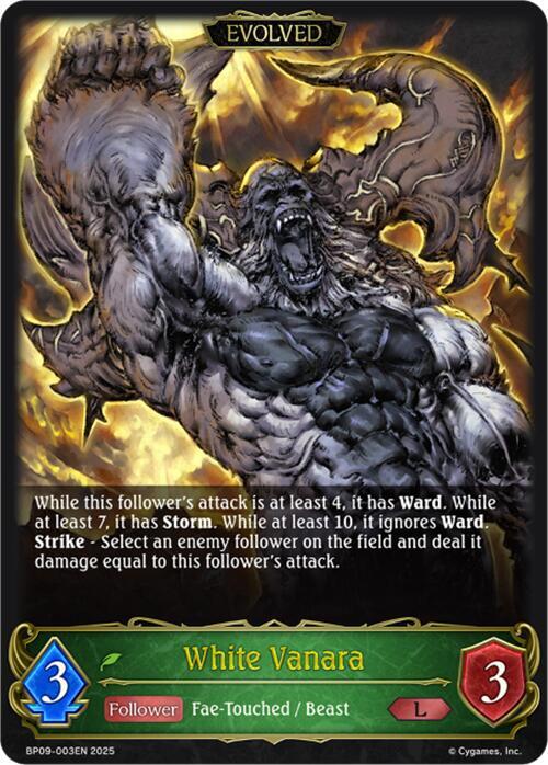 White Vanara (Evolved) - BP09: Duet of Dawn and Dusk (BP09)