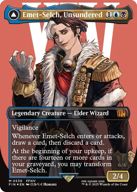 Emet-Selch, Unsundered (Borderless) (Surge Foil) [FIN - 539]