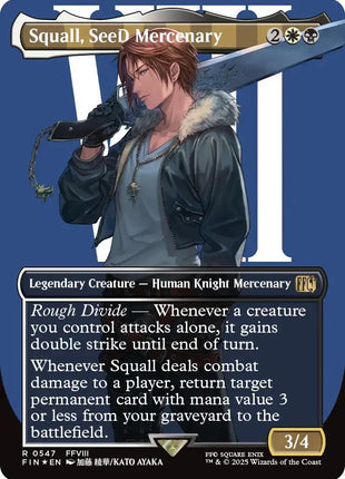 Squall, SeeD Mercenary (Borderless) (Surge Foil) [FIN - 547]
