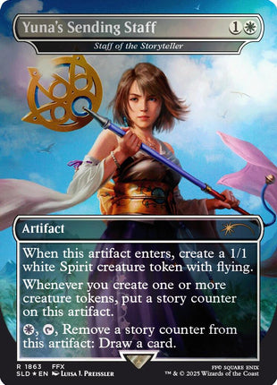 Yuna's Sending Staff - Staff of the Storyteller (Rainbow Foil)