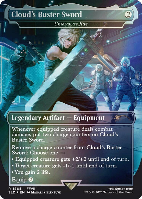 Cloud's Buster Sword - Umezawa's Jitte (Rainbow Foil) [1865]