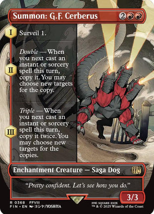 Summon: G.F. Cerberus (Borderless)