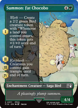Summon: Fat Chocobo (Borderless) [FIN - 371]