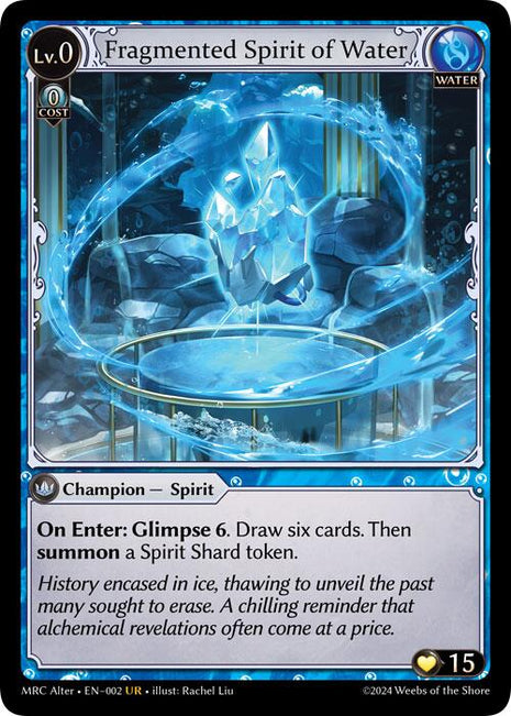 Fragmented Spirit of Water [MH Alter - 2]