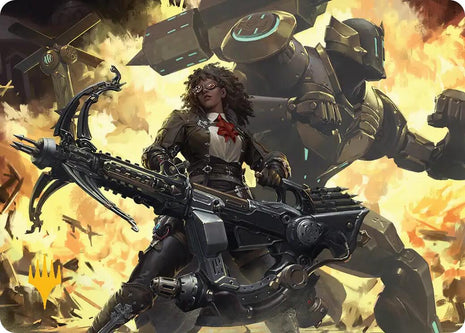 Machinist's Arsenal Art Card (Gold-Stamped Planeswalker Symbol) [ASFIN - 2]