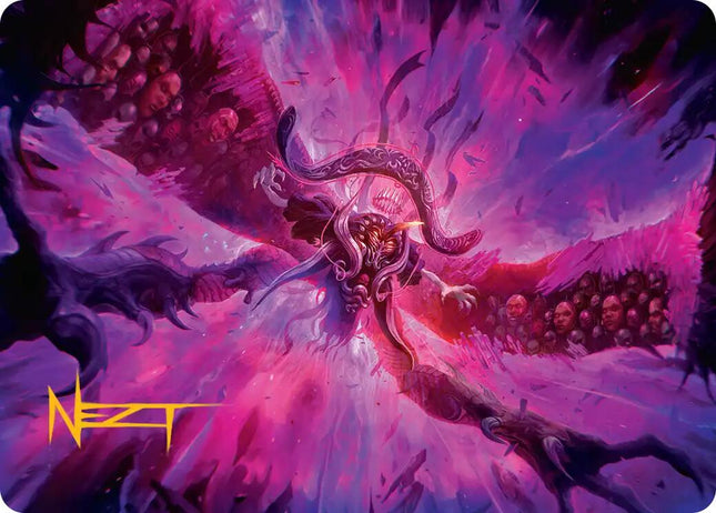 Hades, Sorcerer of Eld Art Card (Gold-Stamped Signature) [AAFIN - 12]