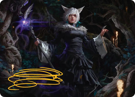 Y'shtola, Night's Blessed Art Card (21) (Gold-Stamped Signature) [AAFIN - 21]