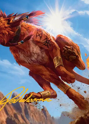 Red XIII, Proud Warrior Art Card (Gold-Stamped Signature) [ASFIN - 30]