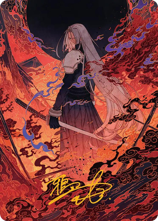 Nibelheim Aflame Art Card (Gold-Stamped Signature) [AAFIN - 35]