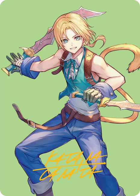 Zidane, Tantalus Thief Art Card (Gold-Stamped Signature) [ASFIN - 49]