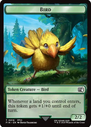 Bird (0016) // Wizard (0014) Double-Sided Token