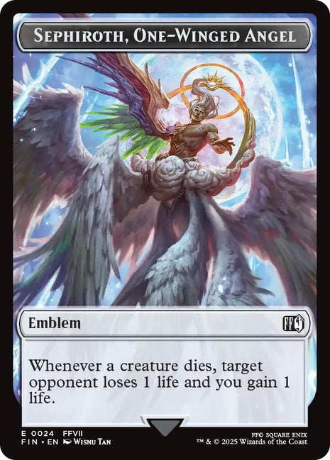 Emblem - Sephiroth, One-Winged Angel // Robot Warrior Double-Sided Token [FIN - 24 // 12]