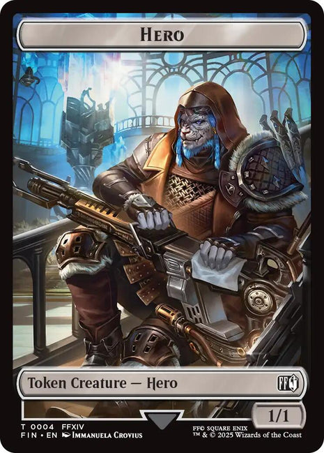 Hero (0004) // Treasure (0023) Double-Sided Token [FIN - 4 // 23]