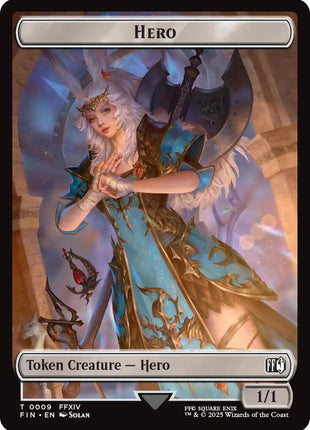Hero (0009) // Treasure (0023) Double-Sided Token [FIN - 9 // 23]