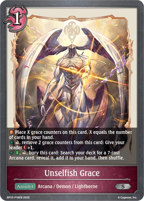 Unselfish Grace - P19 (Foil) [BP10 - BP10-P19EN]