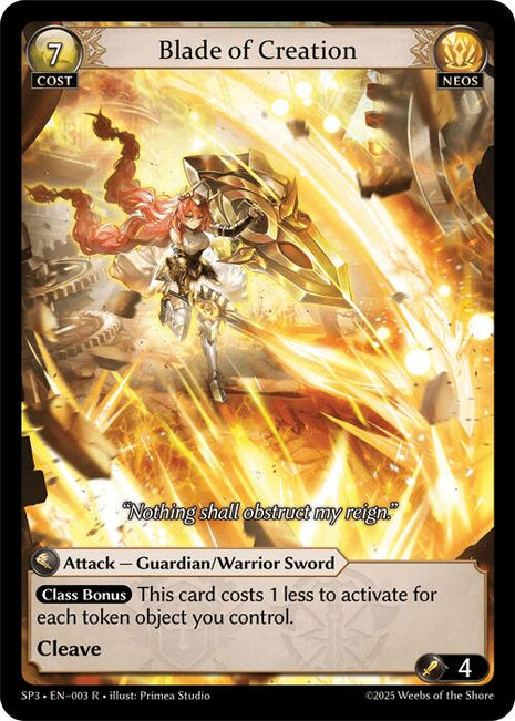 Blade of Creation [SP3 - 003]