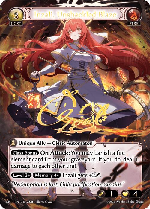 Inzali, Unshackled Blaze (CSR) [SP3 - 015]