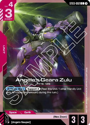 Angelo's Geara Zulu