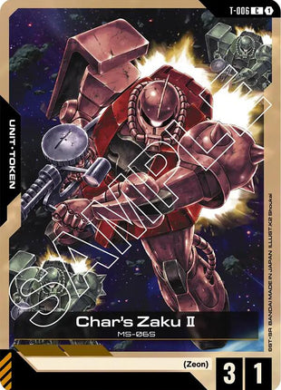 Char's Zaku II (T-006) Token [GD01 - T-006]
