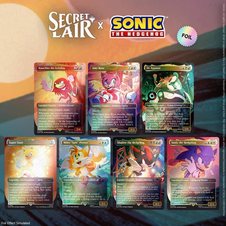 Secret Lair x Sonic the Hedgehog Superdrop: Friends & Foes (Rainbow Foil) [SLD]