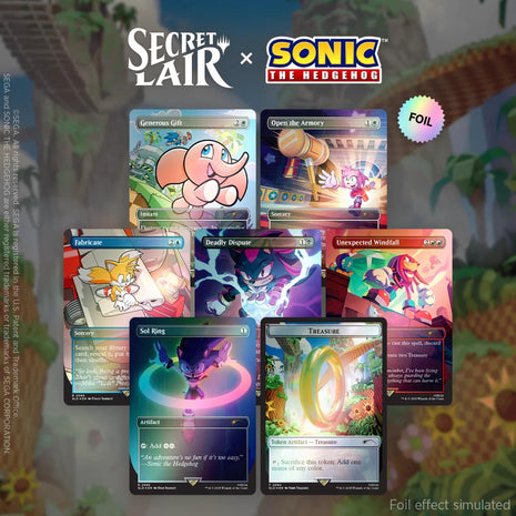 Secret Lair x Sonic the Hedgehog Superdrop: Chasing Adventure (Rainbow Foil) [SLD]