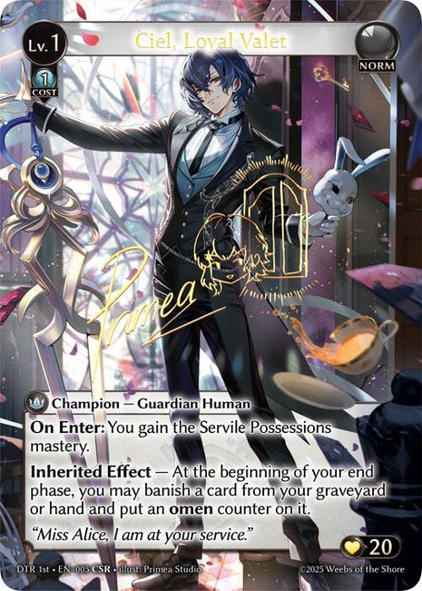Ciel, Loyal Valet (CSR)