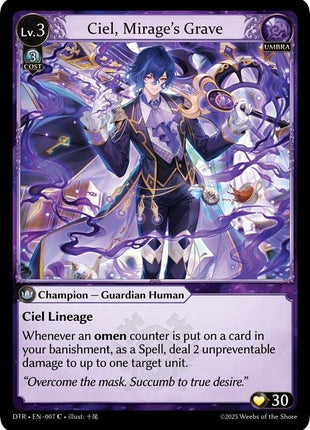Ciel, Mirage's Grave [DTR1E - 007]
