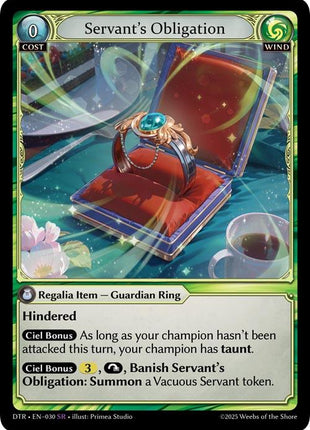 Servant's Obligation [DTR1E - 030]