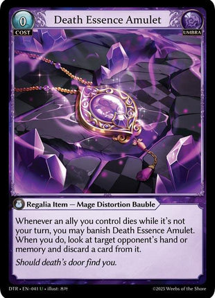 Death Essence Amulet [DTR1E - 041]