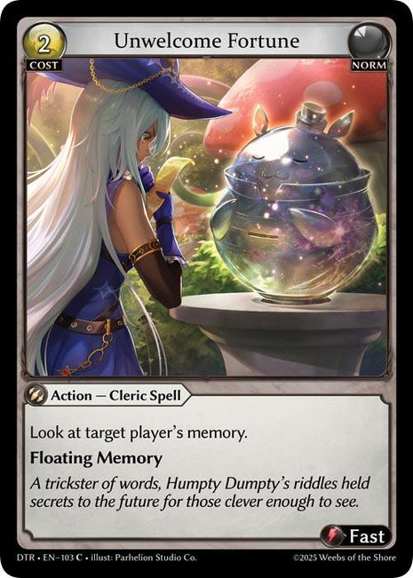 Unwelcome Fortune [DTR1E - 103]