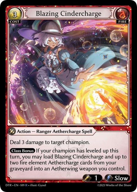 Blazing Cindercharge [DTR1E - 109]