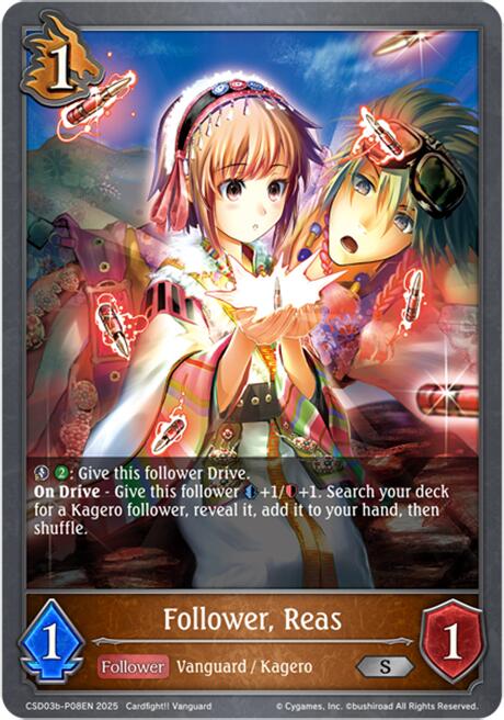 Follower, Reas - P08EN (Foil) [CSD03 - CSD03b-P08EN]