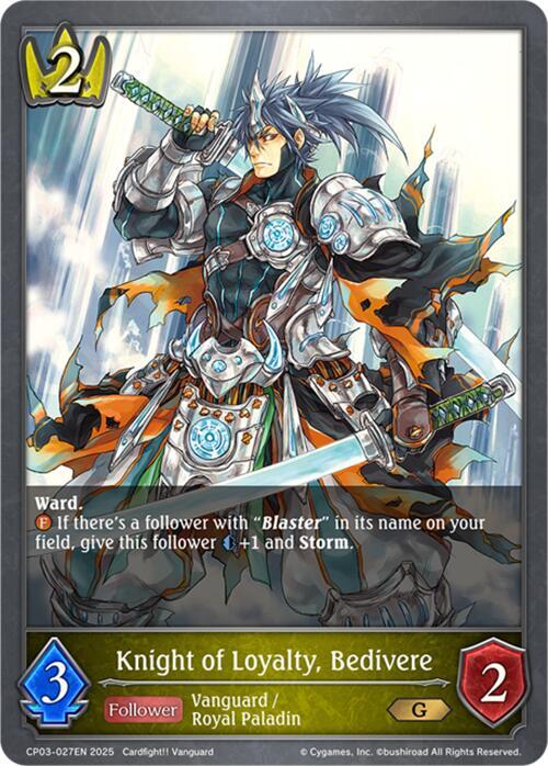 Knight of Loyalty, Bedivere [CP03]