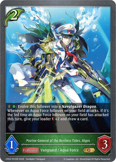 Marine General of the Restless Tides, Algos - P01EN (Foil) [CP03]