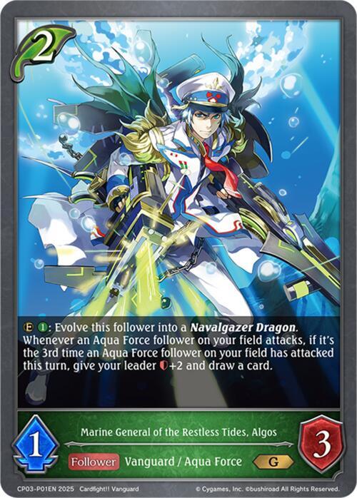 Marine General of the Restless Tides, Algos - P01EN (Foil) [CP03]