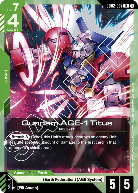 Gundam AGE-1 Titus (GD02-027)