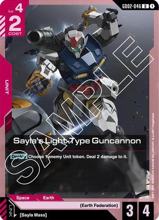 Sayla's Light-Type Guncannon