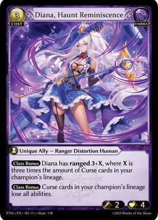 Diana, Haunt Reminiscence