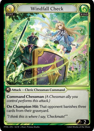 Windfall Check