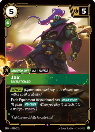 Jax - Unmatched